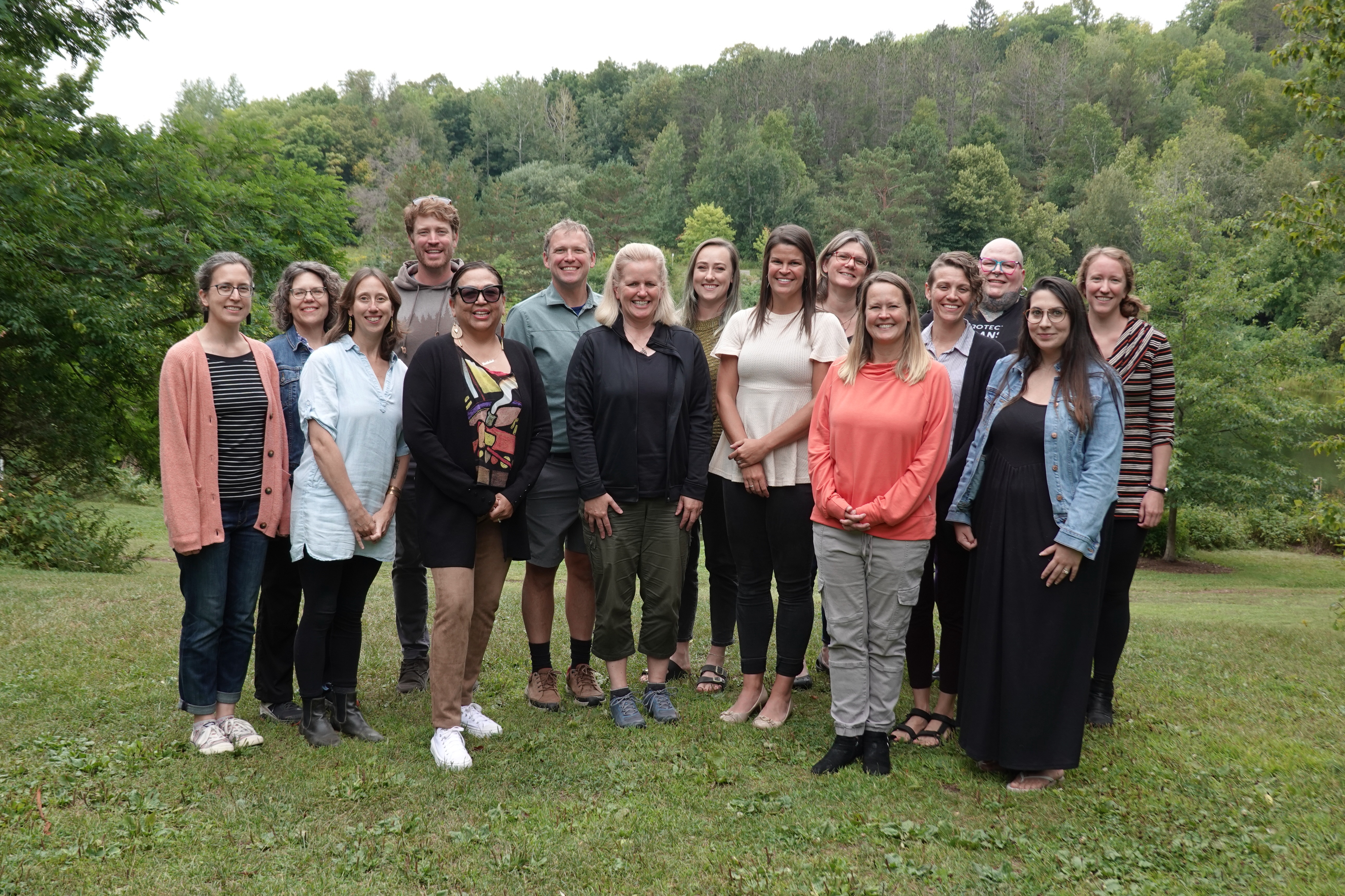Faculty and Staff of UMD Social Work department in Bagley Nature Center