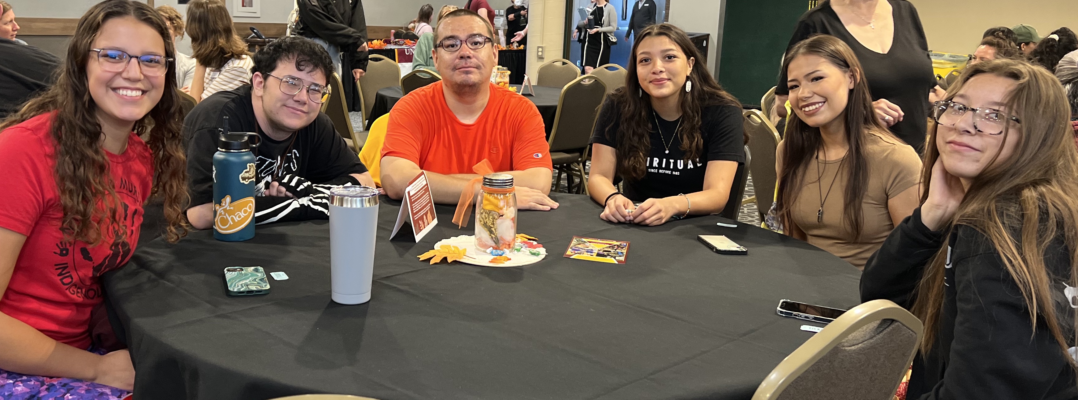 Students from the Indigenous Student Organization at the fall feast 2023