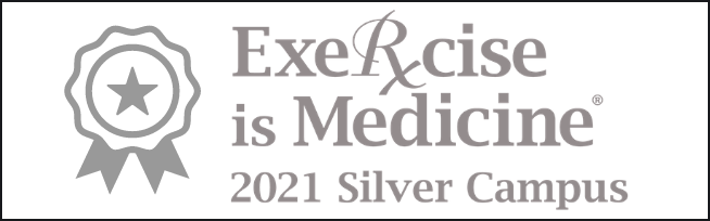 Exercise is Medicine logo for 2021 silver campus