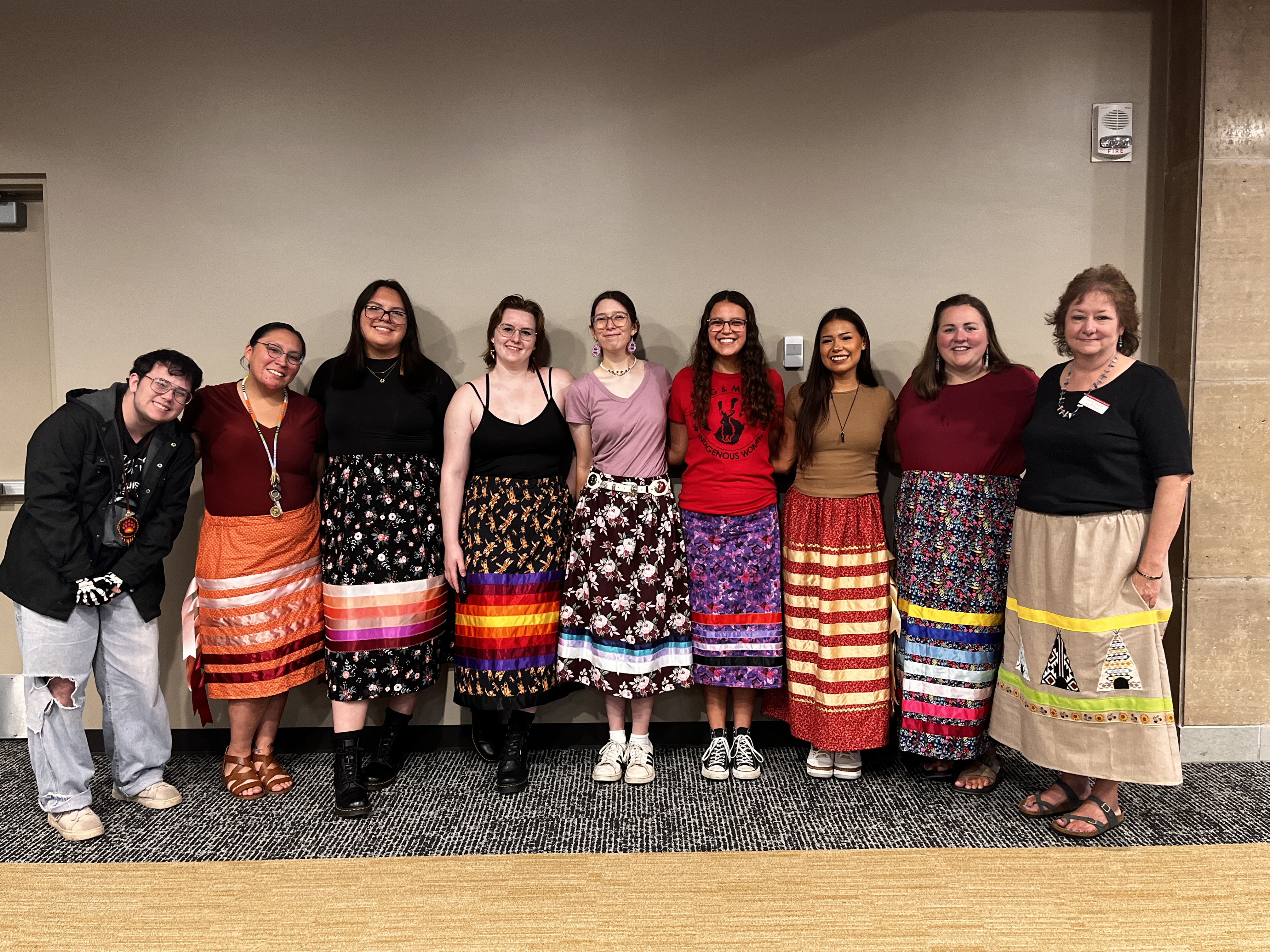 Indigenous Student Organization with AILRC staff at the Fall Feast
