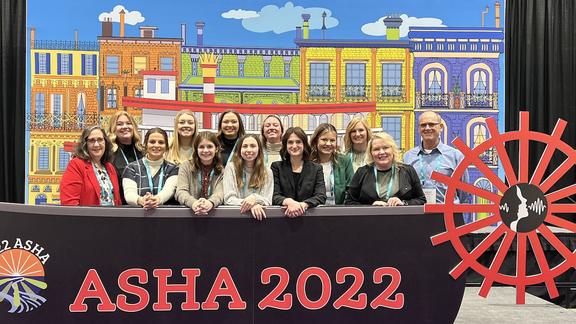 CSD faculty and students at the ASHA 2022 convention in New Orleans