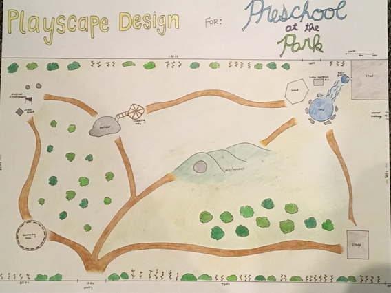 Preschool at the Park playscape design drawing