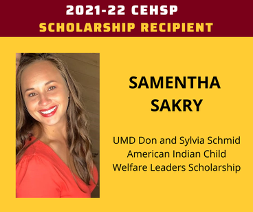 scholarship recipient Samentha sakry