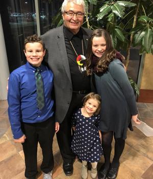Rick Smith and 3 grandchildren
